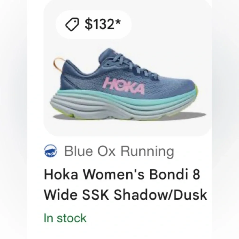 HOKA ONE ONE WOMEN'S BONDI 8 Size 8.5B in Preloved Condition!